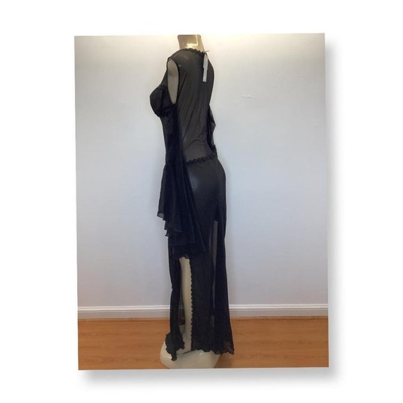 Zuliana Black Sheer Dress - Picture 4 of 7